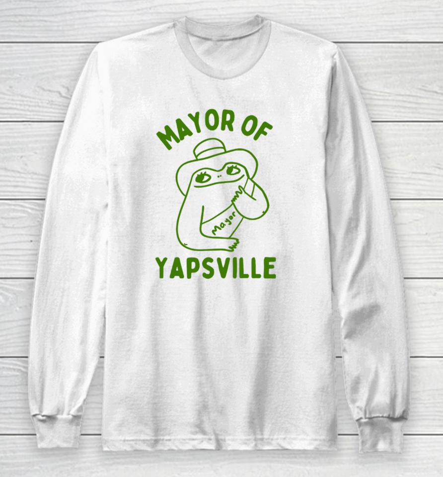 Boneyislanditems Mayor Of Yapville Long Sleeve T-Shirt