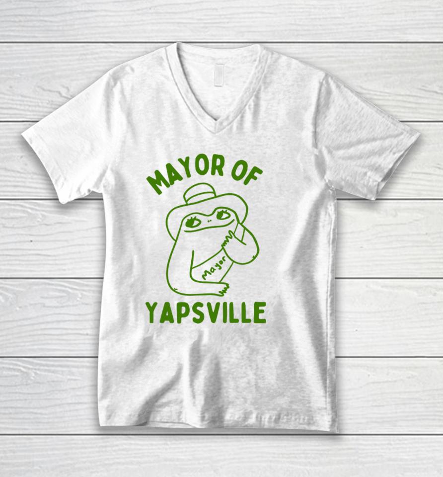 Boneyislanditems Mayor Of Yapville Unisex V-Neck T-Shirt