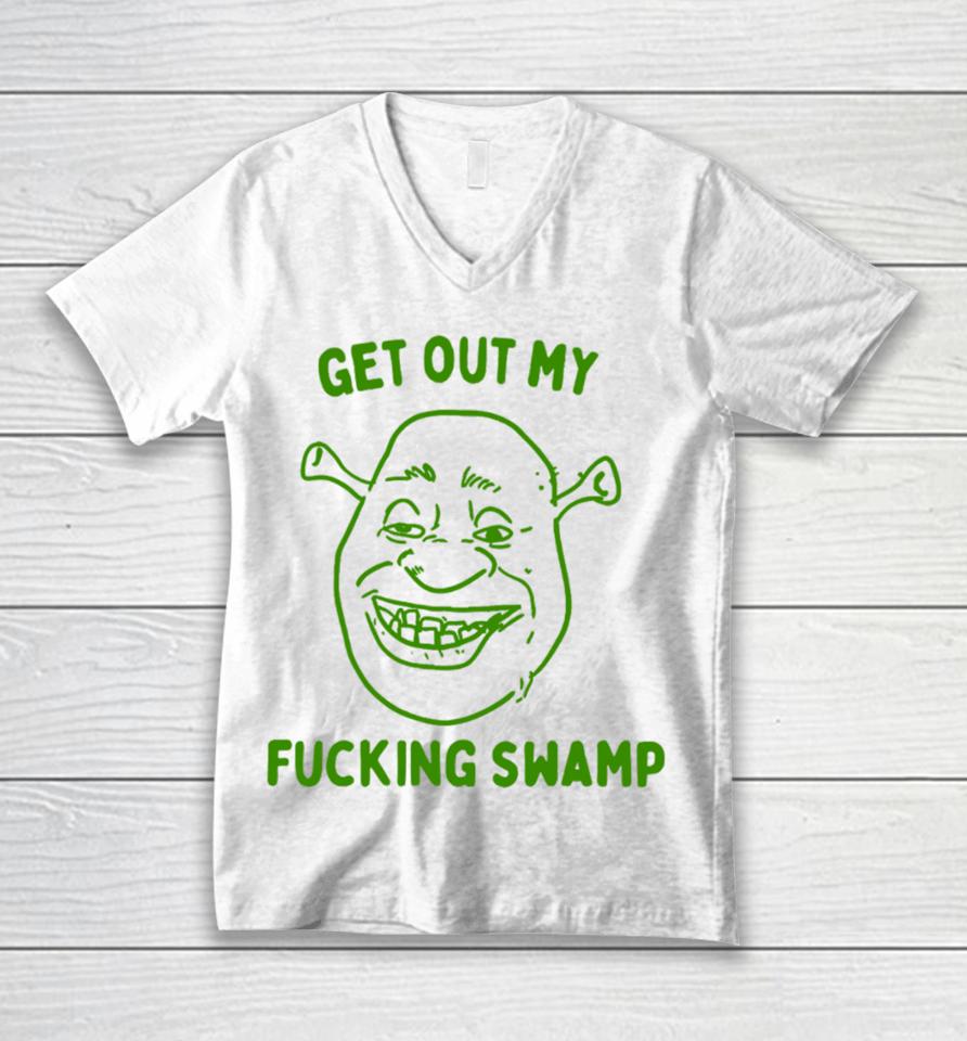 Boneyislanditems Shop Get Out My Fucking Swamp Unisex V-Neck T-Shirt