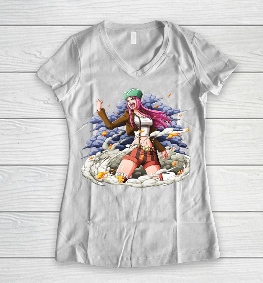 Bonney Drying Her Shirt One Piece Women V-Neck T-Shirt