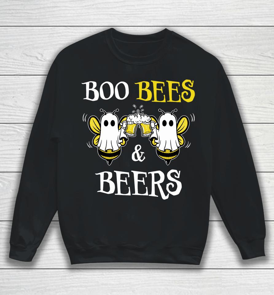 Boo Bees &Amp; Beers Couples Halloween Costume Sweatshirt