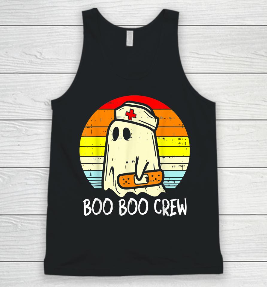 Boo Boo Crew Nurse Ghost Funny Halloween Costume Unisex Tank Top
