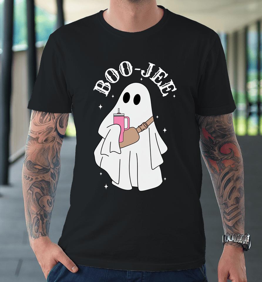 Boo-Jee Stanley Tumbler Inspired Ghost Halloween Spooky Premium T-Shirt