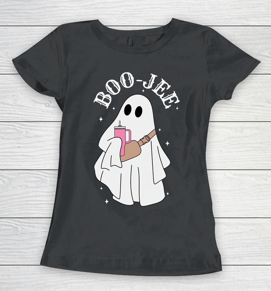Boo-Jee Stanley Tumbler Inspired Ghost Halloween Spooky Women T-Shirt