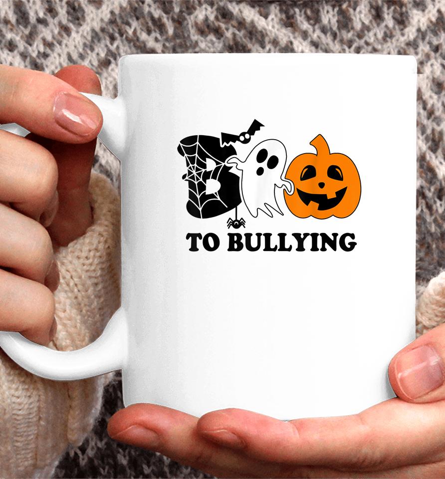 Boo To Bullying Orange Anti Bullying Unity Day Halloween Kid Coffee Mug