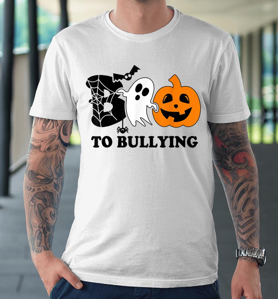 Boo To Bullying Orange Anti Bullying Unity Day Halloween Kid Premium T-Shirt