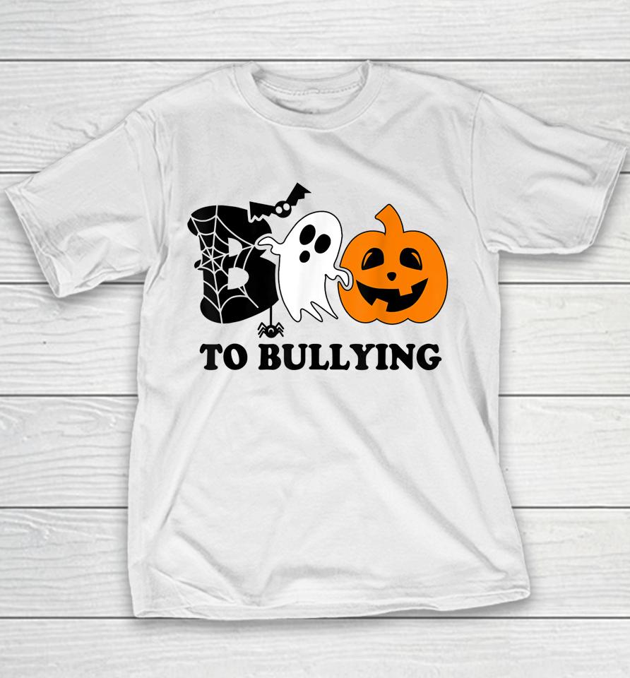 Boo To Bullying Orange Anti Bullying Unity Day Halloween Kid Youth T-Shirt