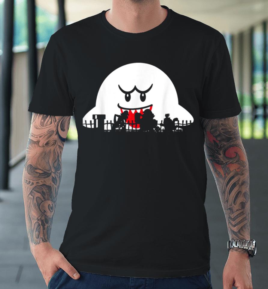 Boo Trick Or Treat Halloween Silhouette Premium T-Shirt