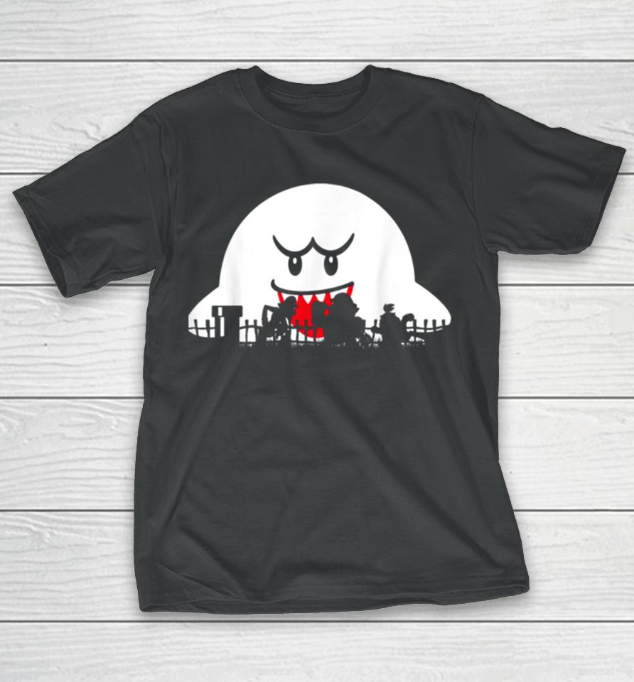 Boo Trick Or Treat Halloween Silhouette T-Shirt