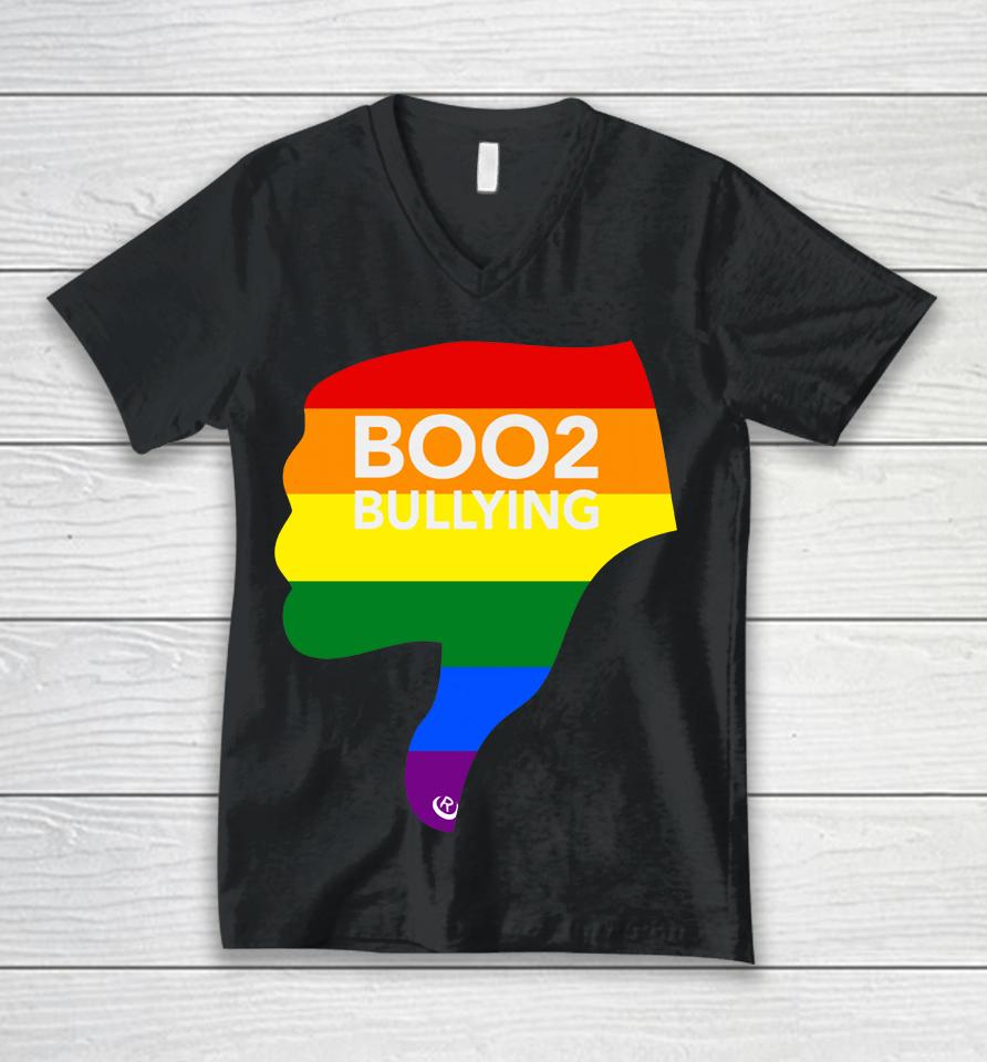 Boo2 Bullying Unisex V-Neck T-Shirt