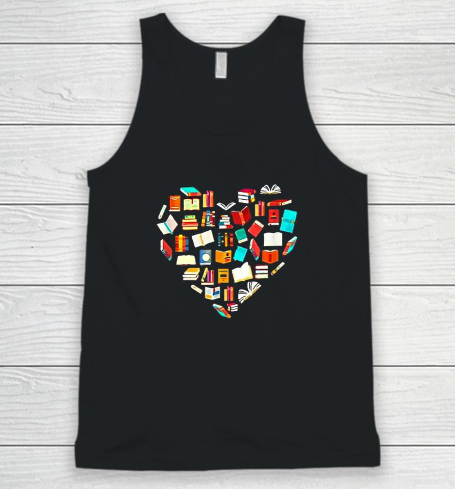 Book Lovers Valentines Day Unisex Tank Top
