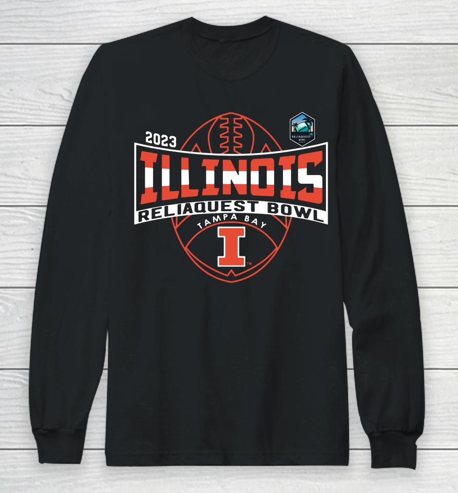 Bookstore Illinois Football 2023 Reliaquest Bowl Long Sleeve T-Shirt
