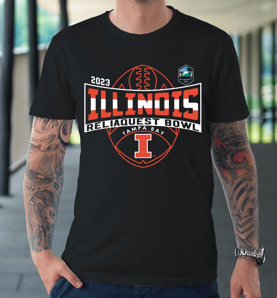 Bookstore Illinois Football 2023 Reliaquest Bowl Premium T-Shirt
