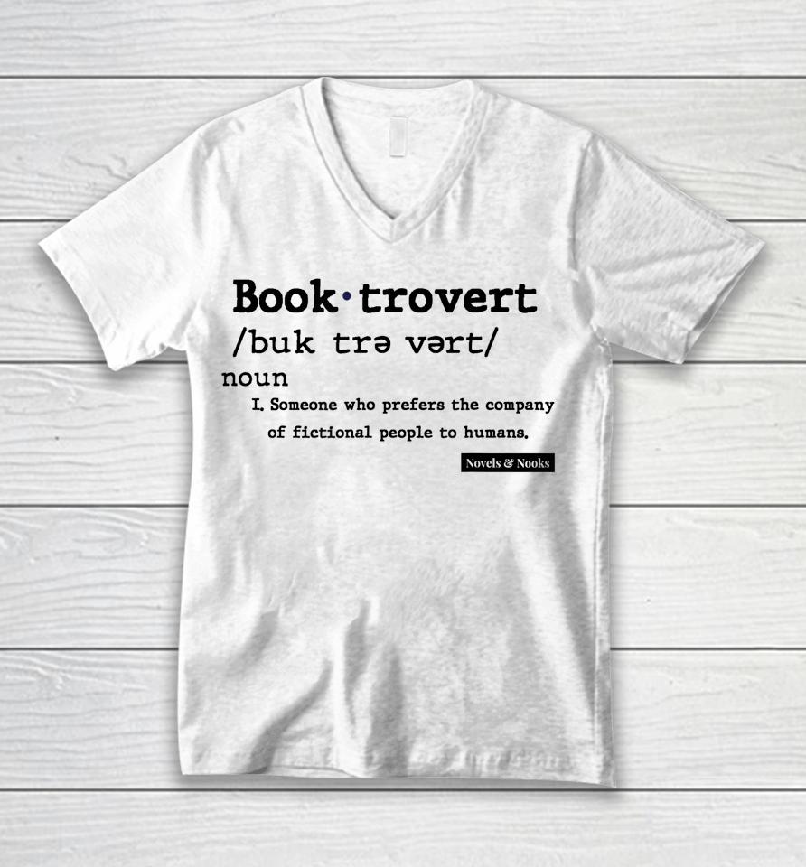 Booktrovert Definition Unisex V-Neck T-Shirt