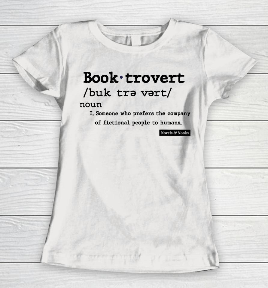 Booktrovert Definition Women T-Shirt