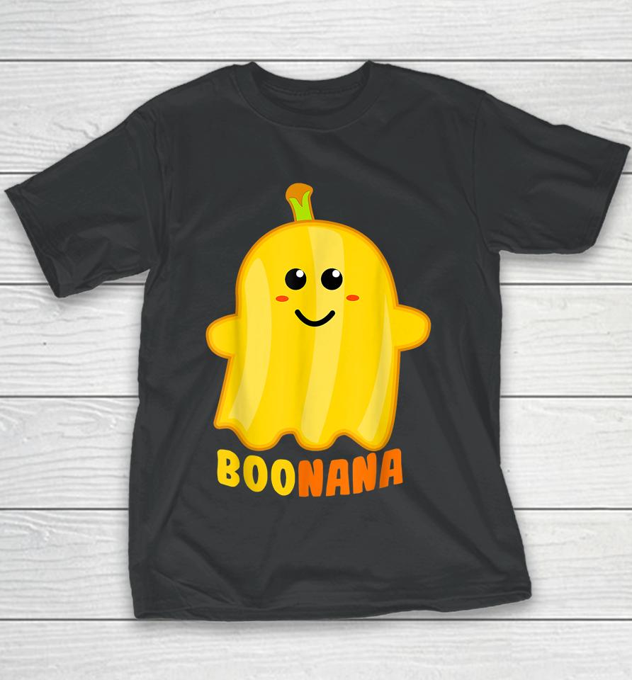 Boonana Banana Ghost Funny Scary Cute Halloween Costume Youth T-Shirt