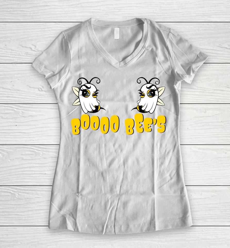 Boooo Bee's Women V-Neck T-Shirt