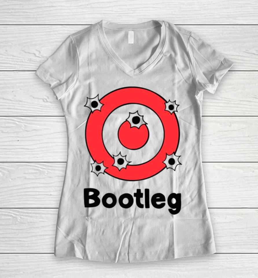Bootleg Nobodys Safe Bootleg Target Women V-Neck T-Shirt