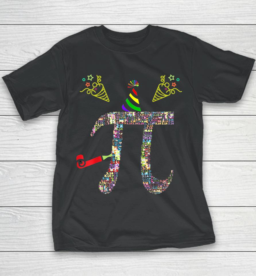 Born On Pi Day Vintage Funny Youth T-Shirt