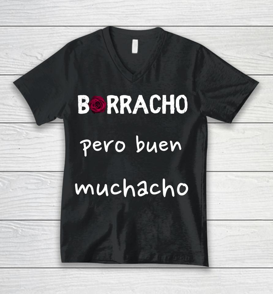 Borracho Pero Buen Muchacho Unisex V-Neck T-Shirt