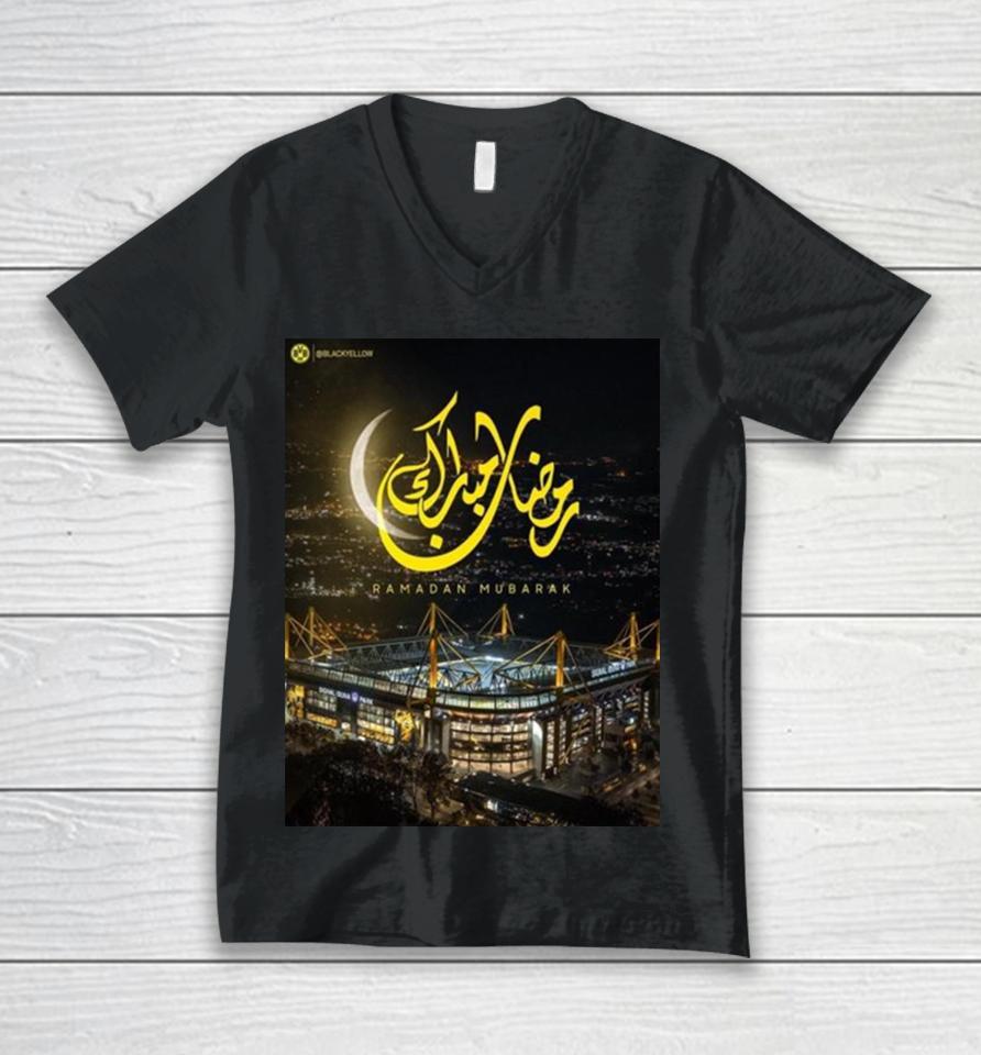 Borussia Dortmund Ramadan Mubarak To Muslim Family Around The World Unisex V-Neck T-Shirt
