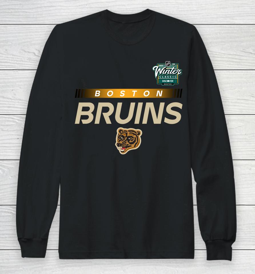 Boston Bruins 2023 Nhl Winter Classic Authentic Pro Long Sleeve T-Shirt