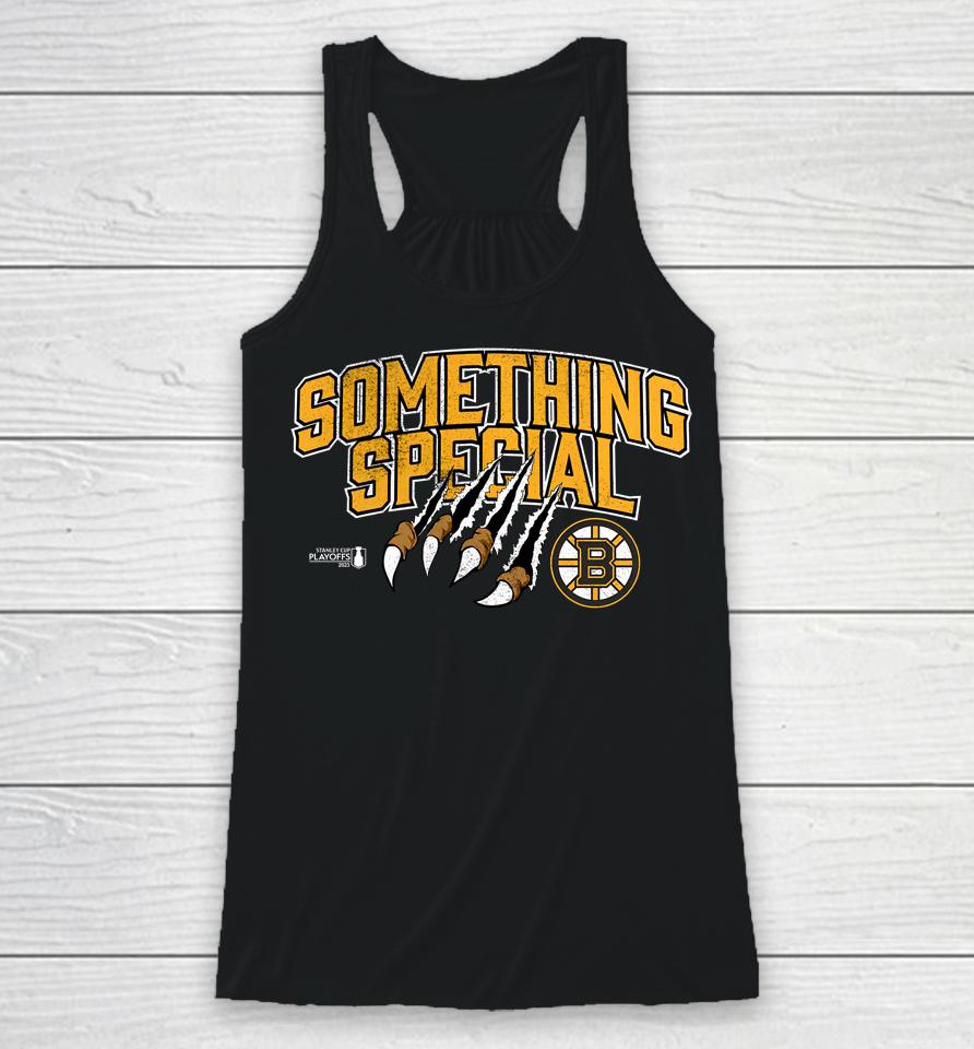 Boston Bruins 2023 Stanley Cup Playoffs Something Special Racerback Tank