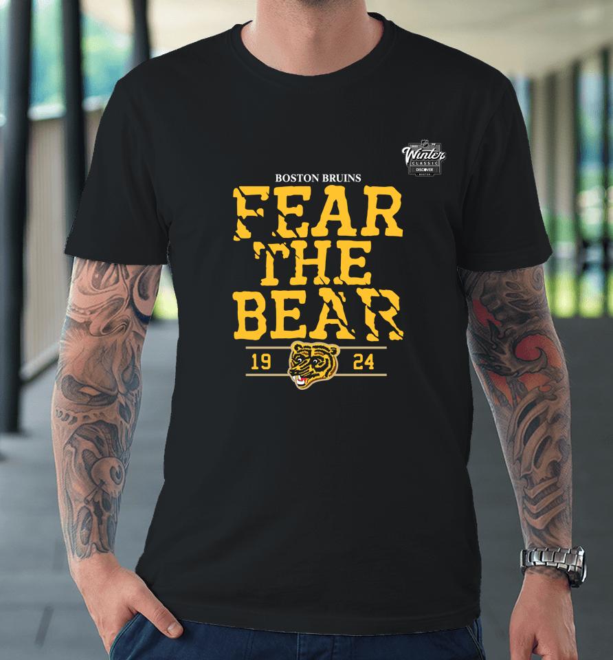 Boston Bruins Fear The Bear Nhl Winter Classic 2023 Premium T-Shirt