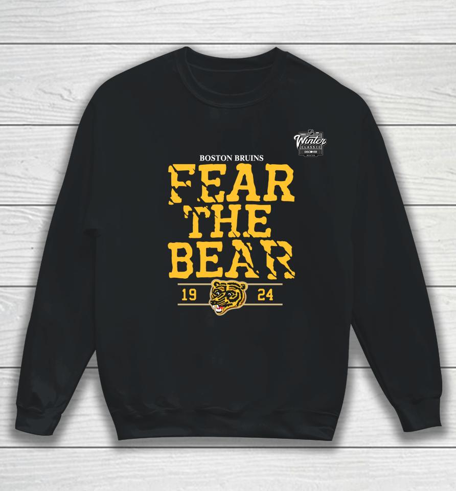 Boston Bruins Fear The Bear Nhl Winter Classic 2023 Sweatshirt