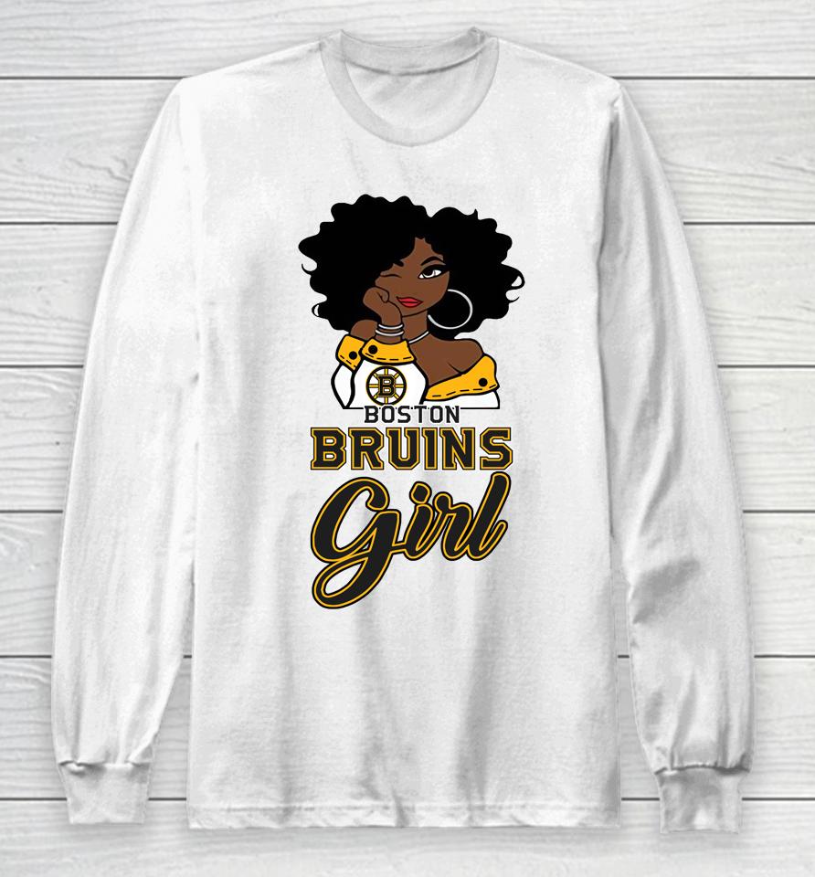 Boston Bruins Girl Nhl Long Sleeve T-Shirt