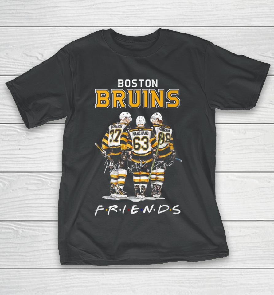 Boston Bruins Nhl Friencs Bergeron Marchand Pastrnak T-Shirt
