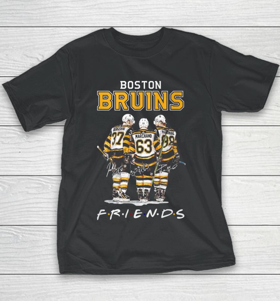 Boston Bruins Nhl Friencs Bergeron Marchand Pastrnak Youth T-Shirt
