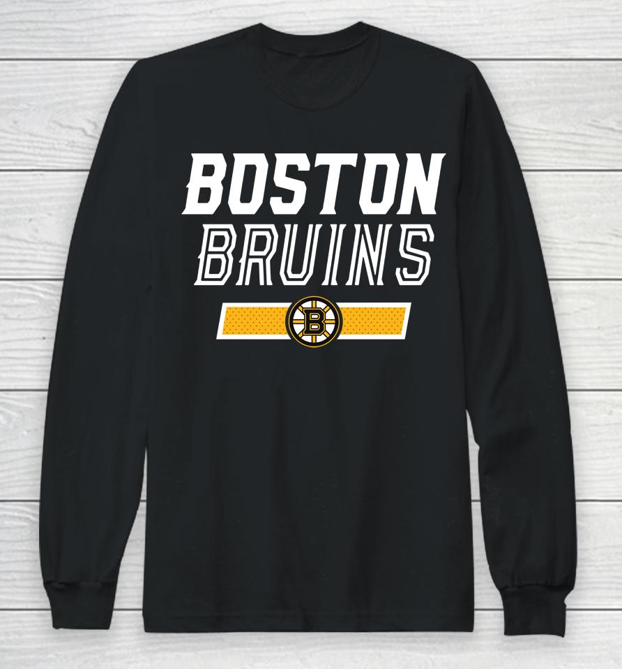 Boston Bruins Nhl Levelwear Black Richmond Undisputed Long Sleeve T-Shirt