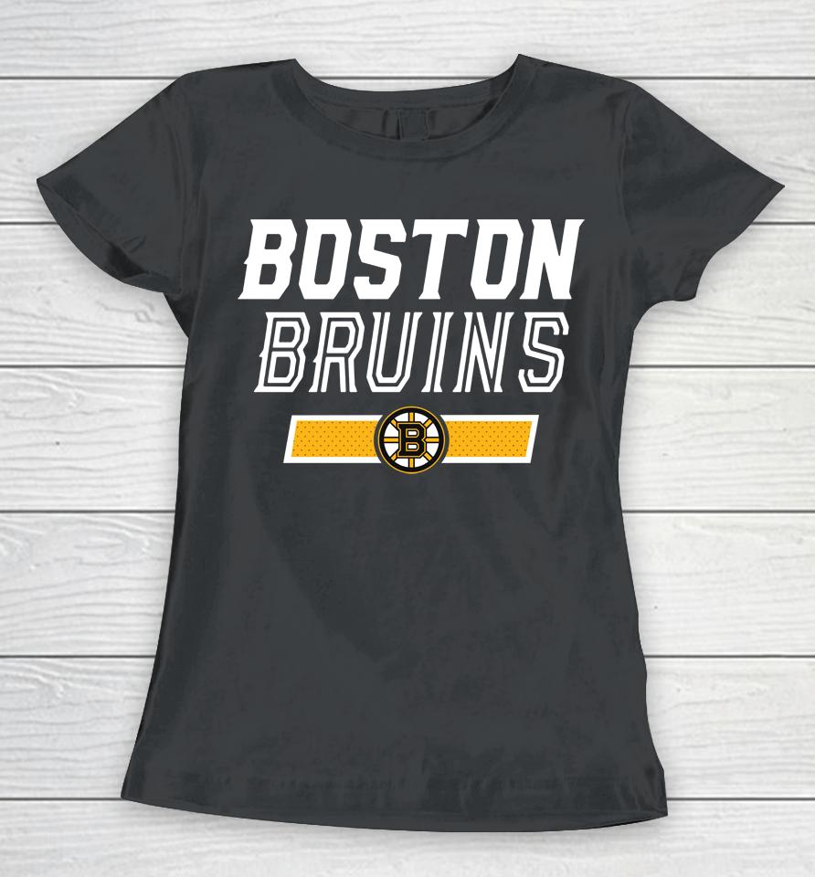 Boston Bruins Nhl Levelwear Black Richmond Undisputed Women T-Shirt
