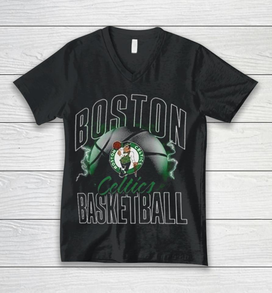 Boston Celtics Match Up 2024 Unisex V-Neck T-Shirt