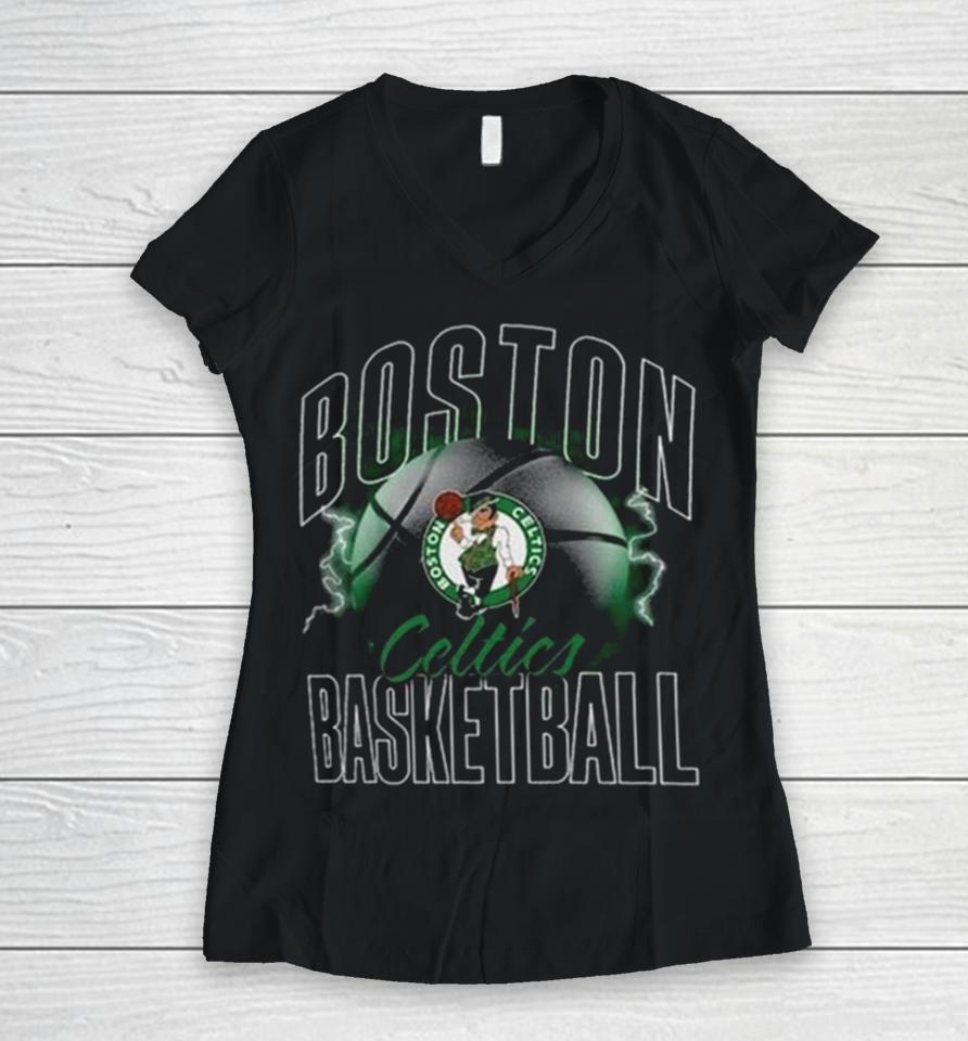 Boston Celtics Match Up 2024 Women V-Neck T-Shirt
