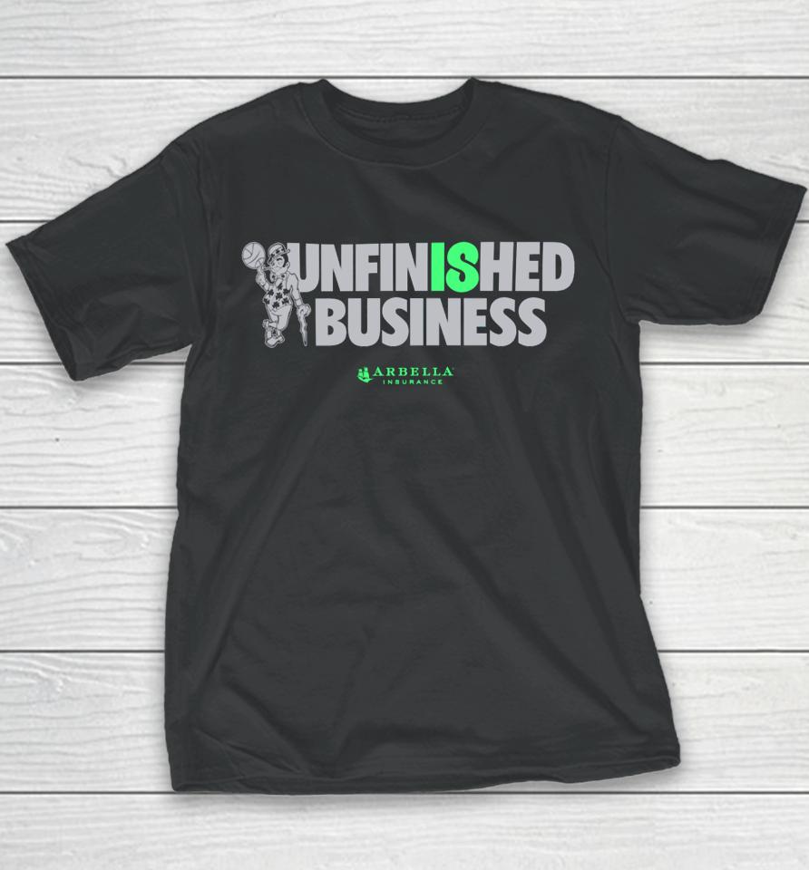 Boston Celtics Unfinished Business Arbella Insurance Youth T-Shirt