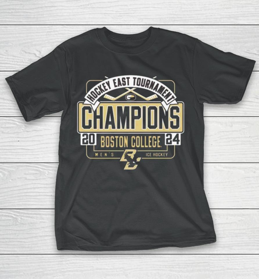 Boston College Eagles 2024 Hockey East Men’s Tournament Champions T-Shirt