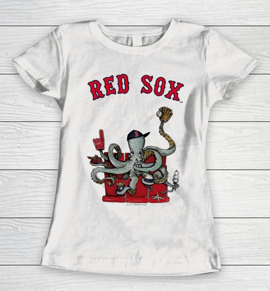 Boston Red Sox Octopus 2024 Women T-Shirt