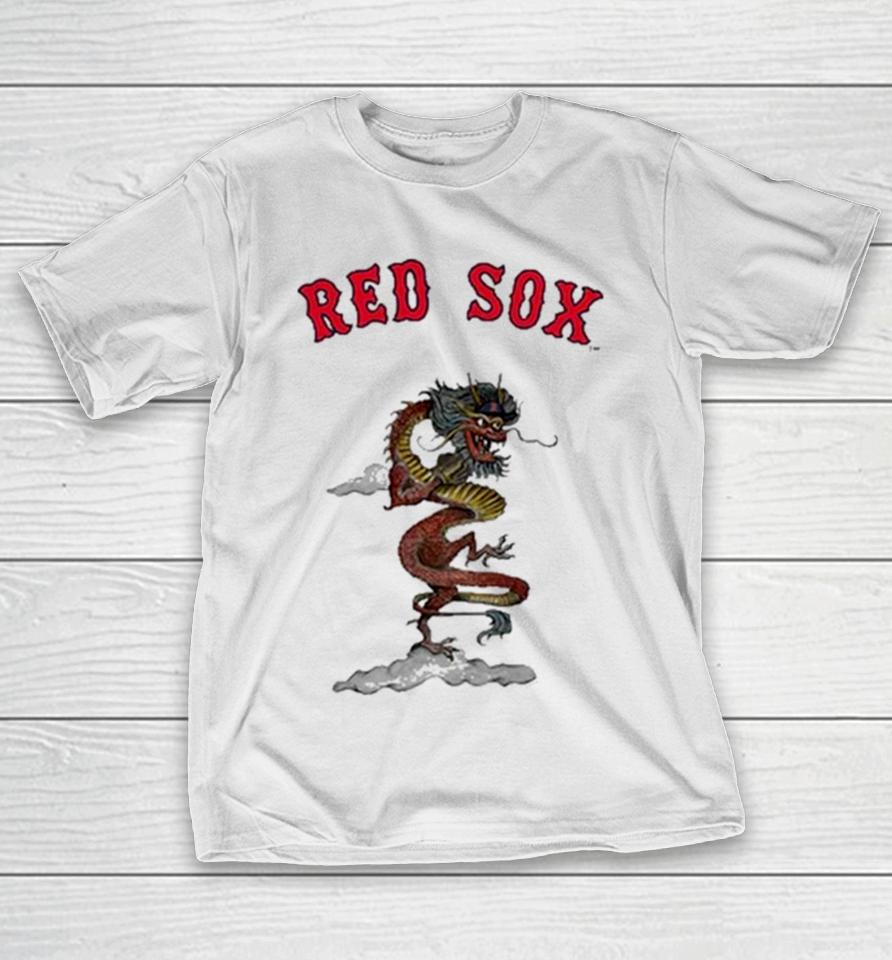 Boston Red Sox Tiny Turnip Infant 2024 Year Of The Dragon 3 4 T-Shirt