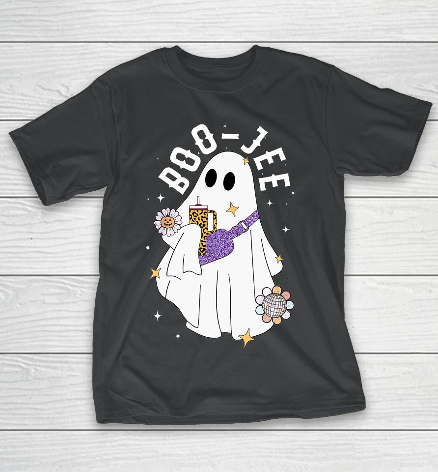 Boujee Boo Jee Spooky Season Cute Ghost Halloween Costume T-Shirt