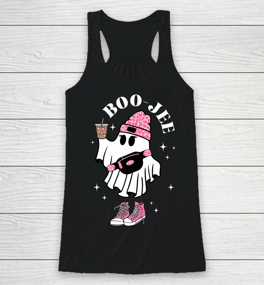Boujee Boo-Jee Spooky Season Cute Ghost Halloween Racerback Tank