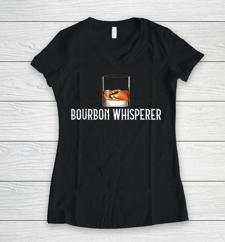 Bourbon Whisperer Women V-Neck T-Shirt