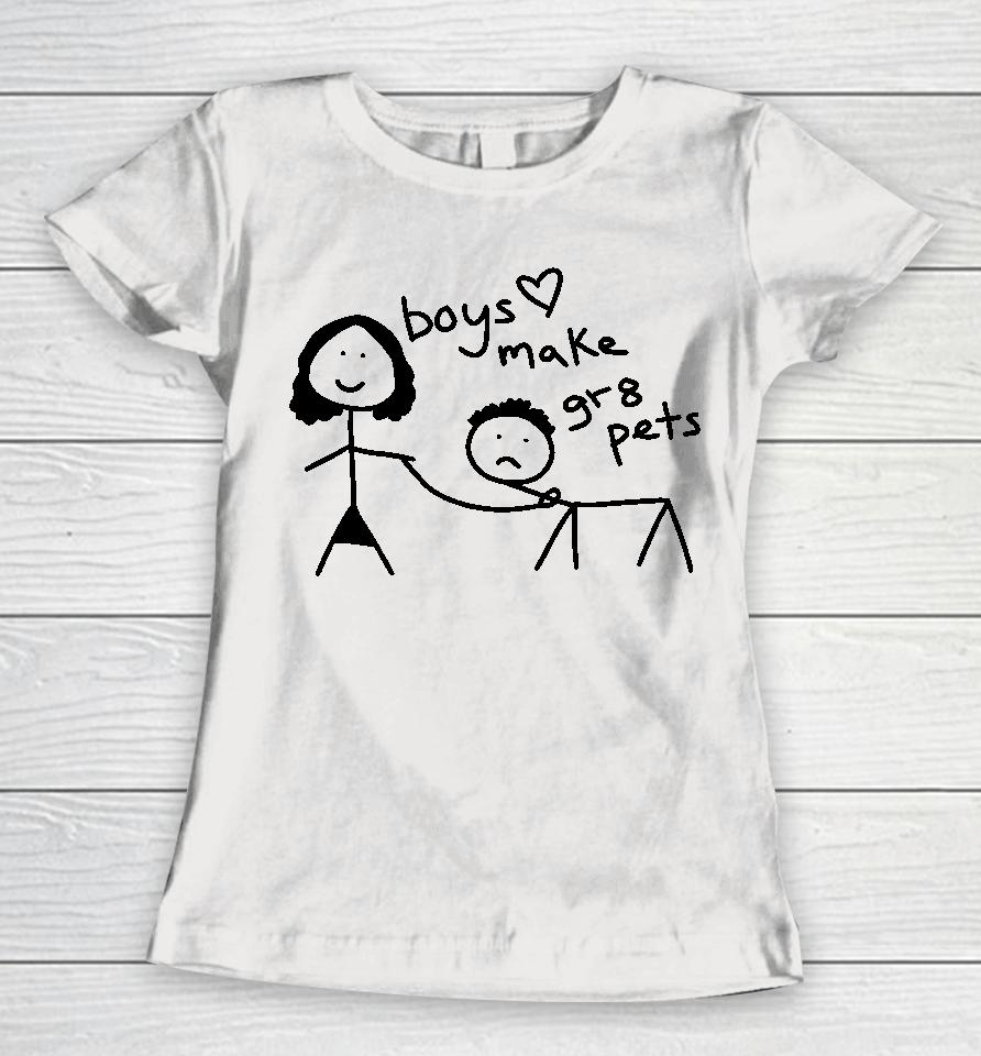 Boys Make Great Pets Y2K Women T-Shirt