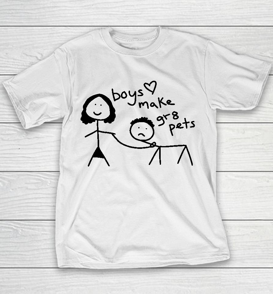 Boys Make Great Pets Y2K Youth T-Shirt