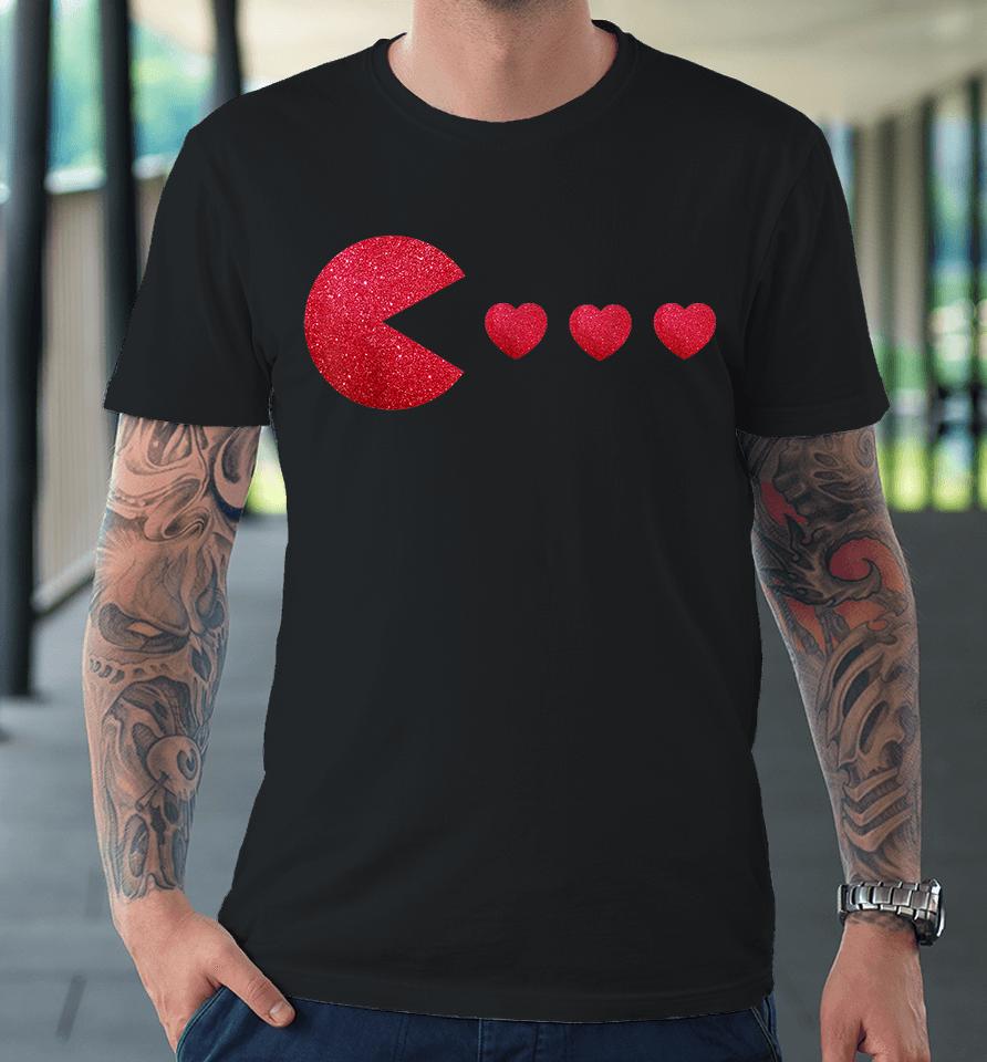 Boys Valentines Day Hearts Funny Premium T-Shirt