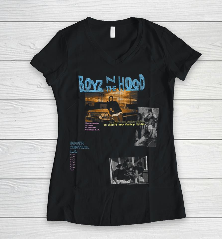 Boyz N The Hood Boyz Multi Hit Girls Women V-Neck T-Shirt