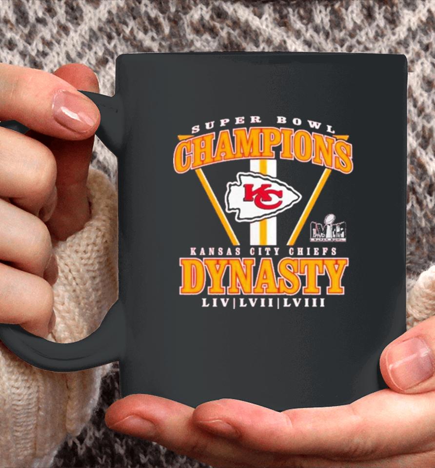 Branded Red Kansas City Chiefs Three Time Super Bowl Champions Dynasty Coffee Mug