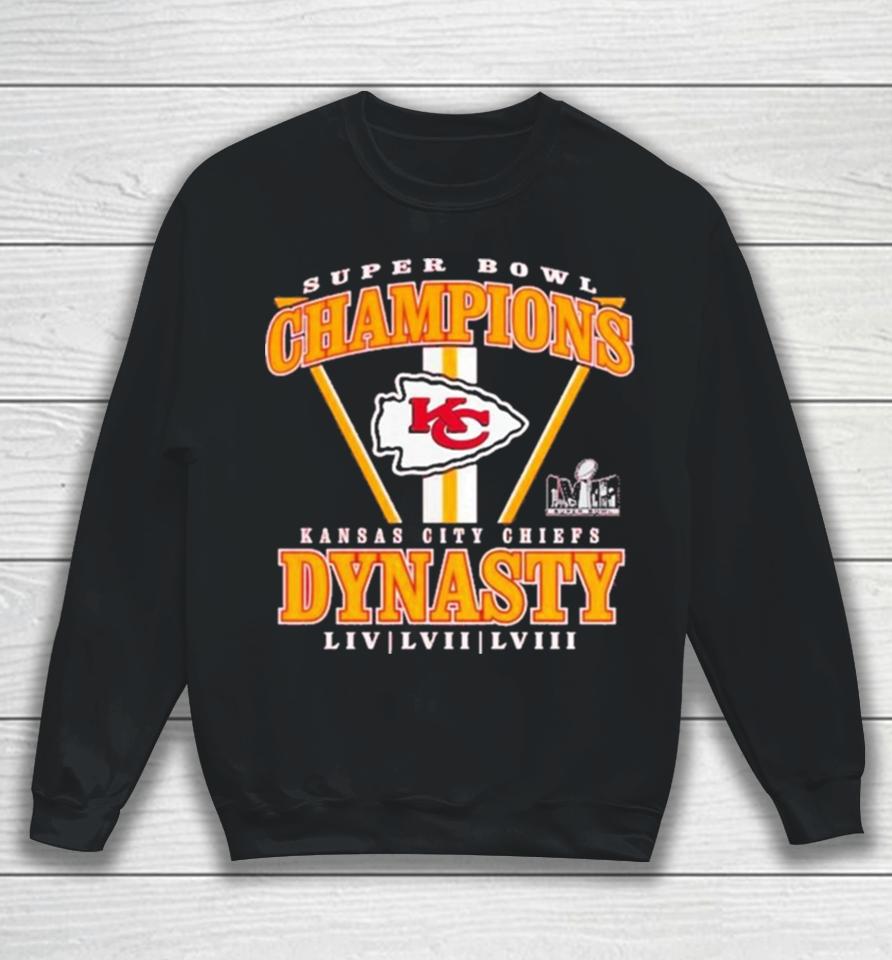 Branded Red Kansas City Chiefs Three Time Super Bowl Champions Dynasty Sweatshirt