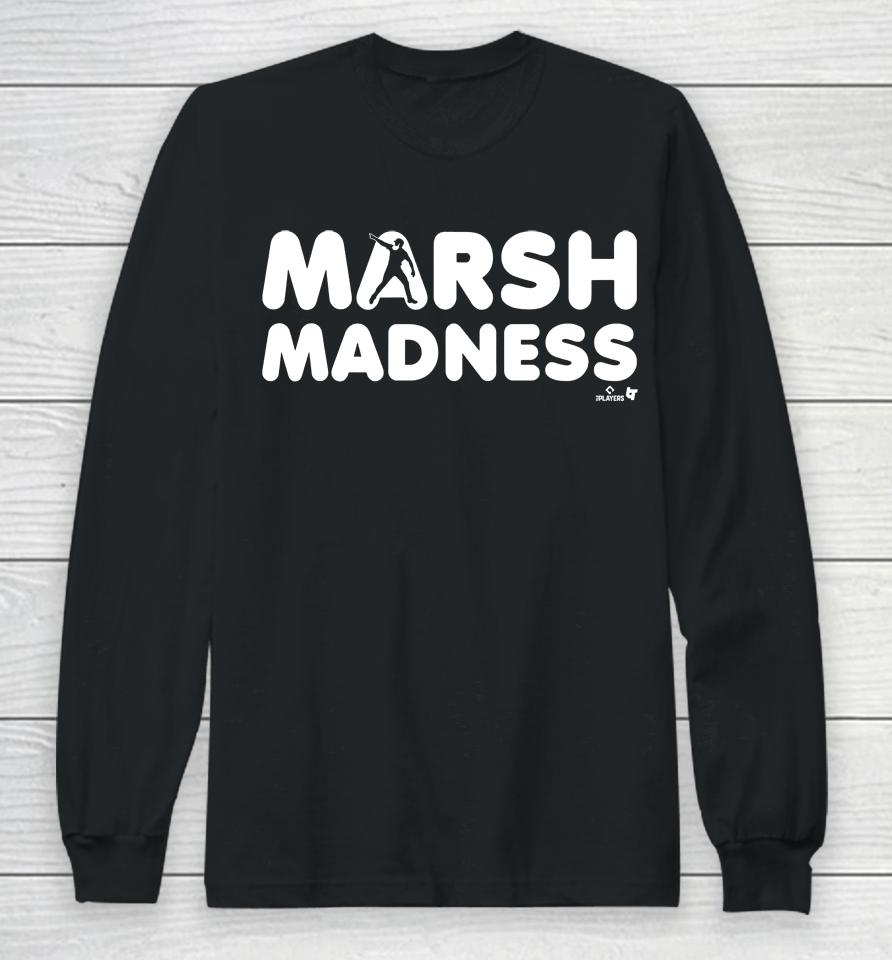Brandon Marsh Madness Philadelphia Mlbpa Licensed Breakingt Long Sleeve T-Shirt